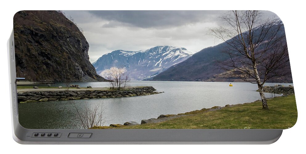 Aurlandsfjorden Portable Battery Charger featuring the photograph Aurlandsfjorden by Suzanne Luft
