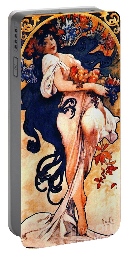 Autumn 1897 Portable Battery Charger featuring the photograph Autumn 1897 by Padre Art