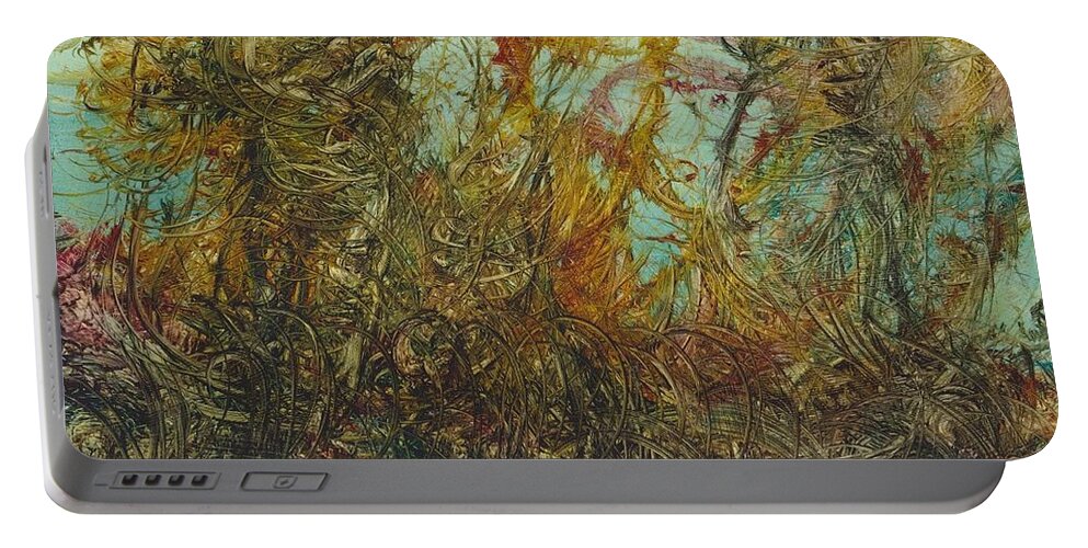 Autumn Portable Battery Charger featuring the painting Autumn 2 by David Ladmore