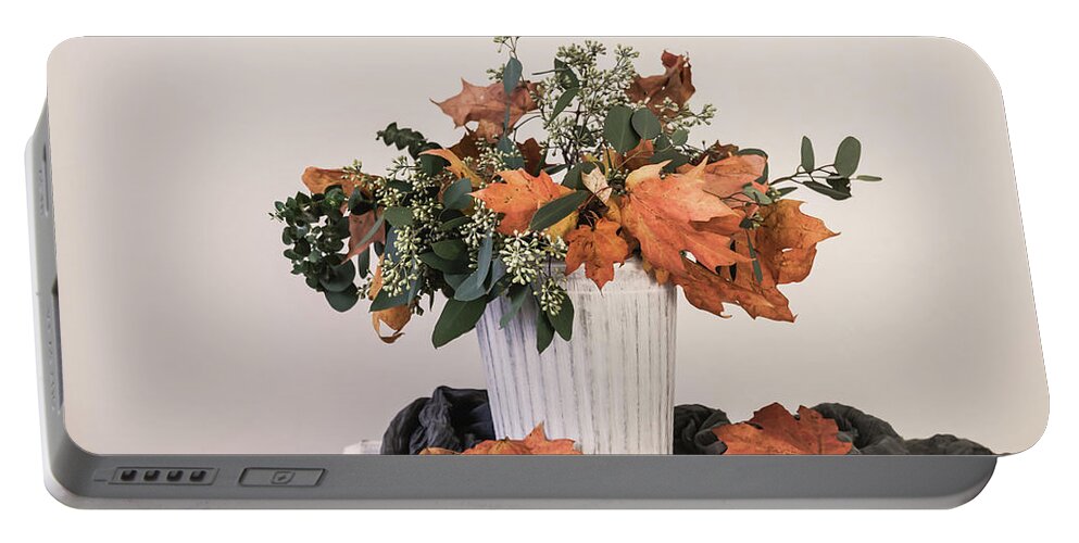Leave Portable Battery Charger featuring the photograph Autumn Arrangement by Kim Hojnacki