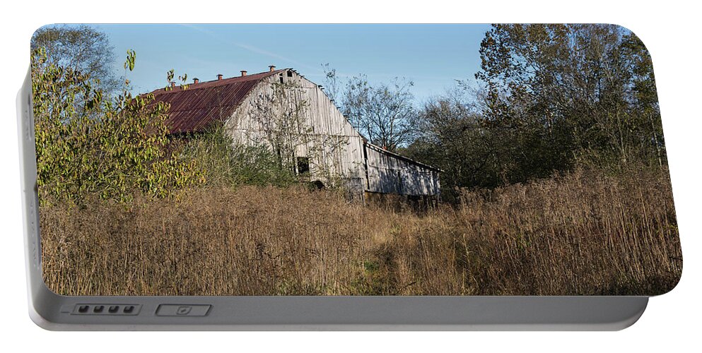 Nature Portable Battery Charger featuring the photograph Autumn Barn by John Benedict