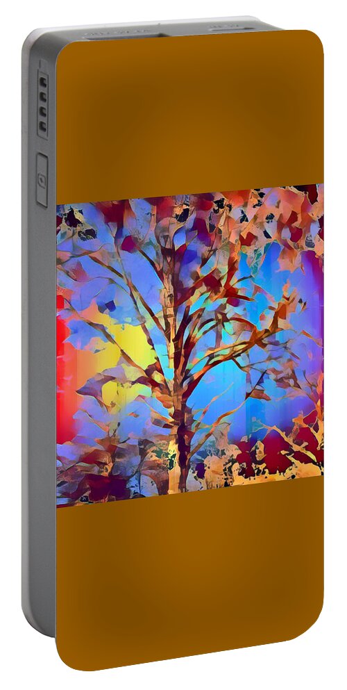 Cd Covers Portable Battery Charger featuring the mixed media Autumn Day by Femina Photo Art By Maggie