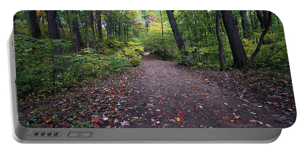 Autumn Portable Battery Charger featuring the photograph Autumn Hiking by Jackson Pearson