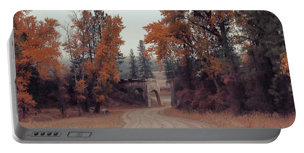 Montana Portable Battery Charger featuring the photograph Autumn in Montana by Cathy Anderson