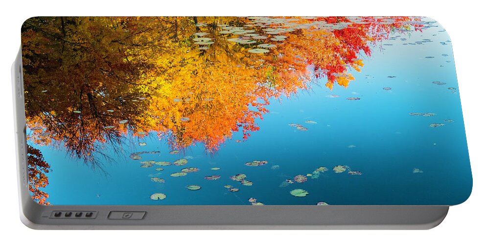 Intimate Landscape Portable Battery Charger featuring the photograph Autumn Reflections by John Roach