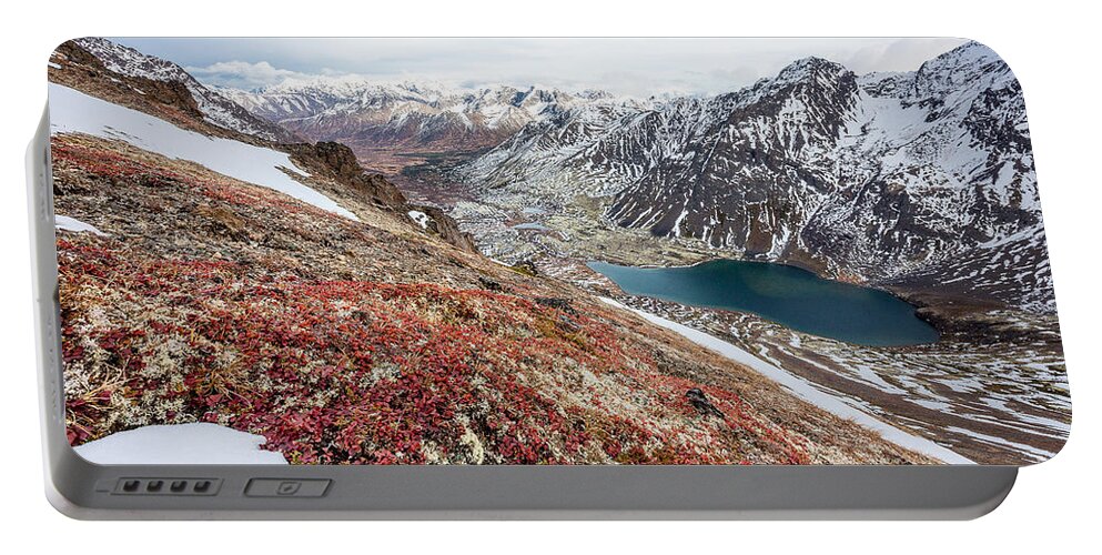 Alaska Portable Battery Charger featuring the photograph Autumn Remnants by Tim Newton
