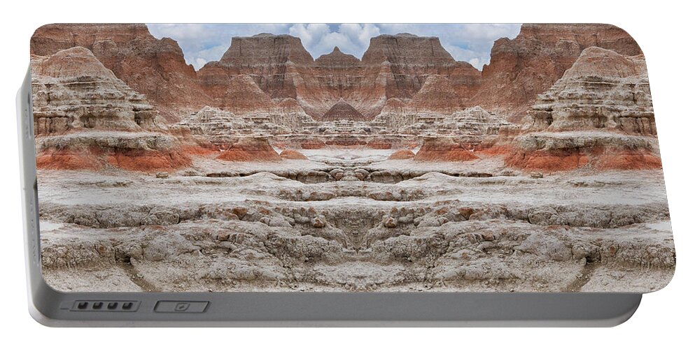 Art Portable Battery Charger featuring the photograph Badlands South Dakota Mirror by Kyle Hanson