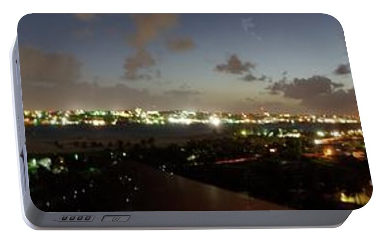 Atlantis Portable Battery Charger featuring the photograph Bahama Night by Jerry Battle