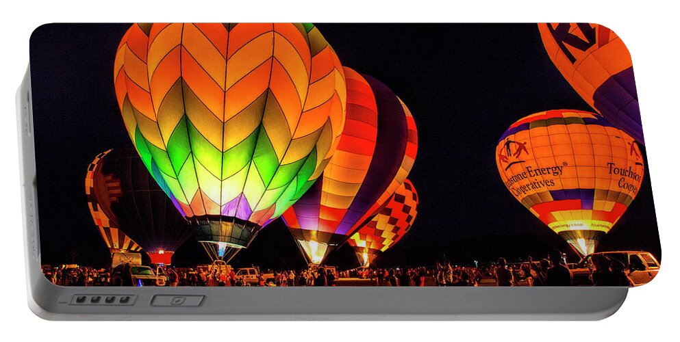 Air Portable Battery Charger featuring the photograph Balloon Glow II by Diana Powell
