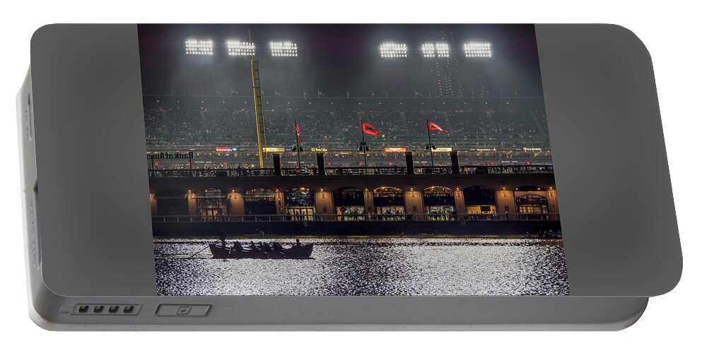 Giant's Ballpark Portable Battery Charger featuring the photograph Ballpark Boating by Derek Dean