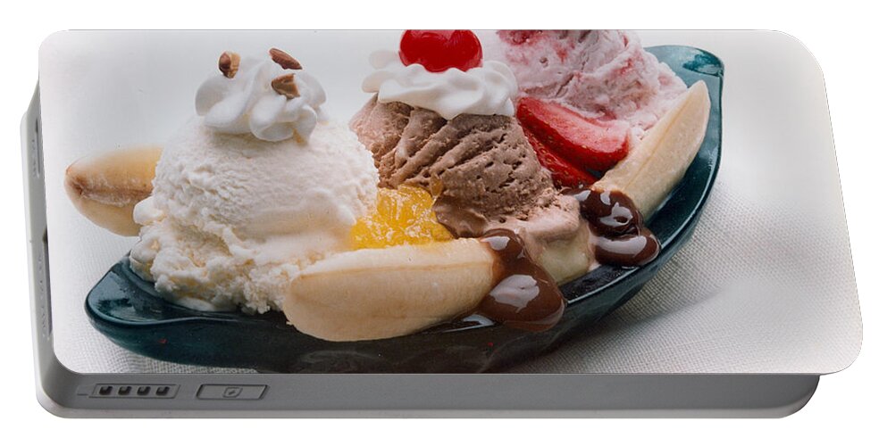 Banana Split Portable Battery Charger featuring the photograph Banana Split by Jackie Russo