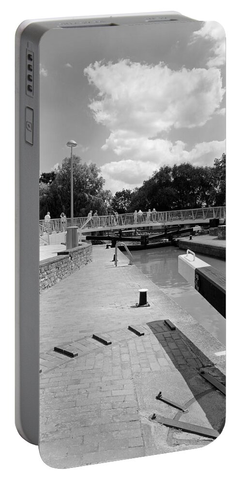 Europe Portable Battery Charger featuring the photograph Bancroft Basin, Canal Lock by Rod Johnson