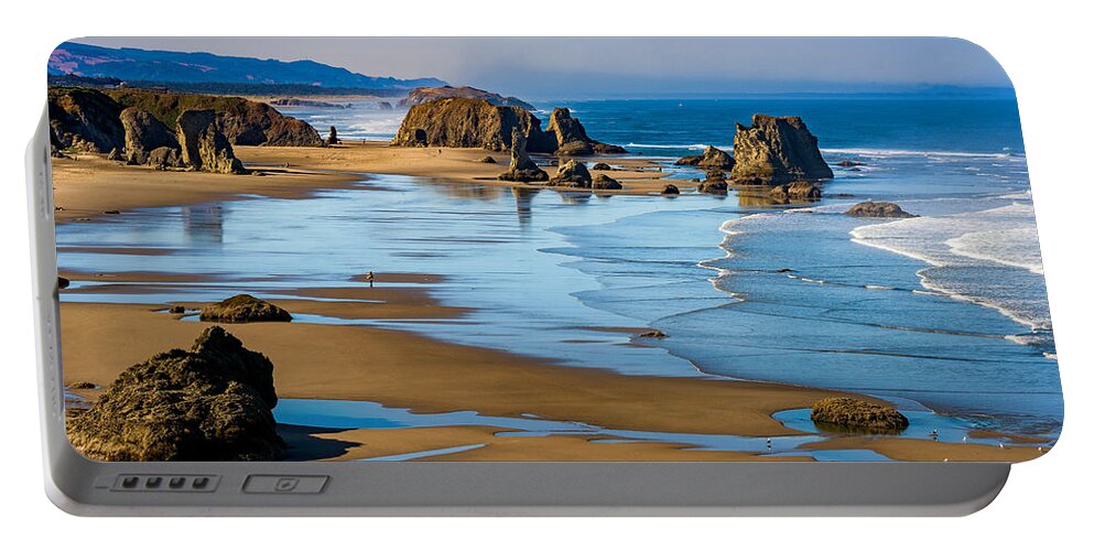 Oregon Portable Battery Charger featuring the photograph Bandon Beach by Darren White