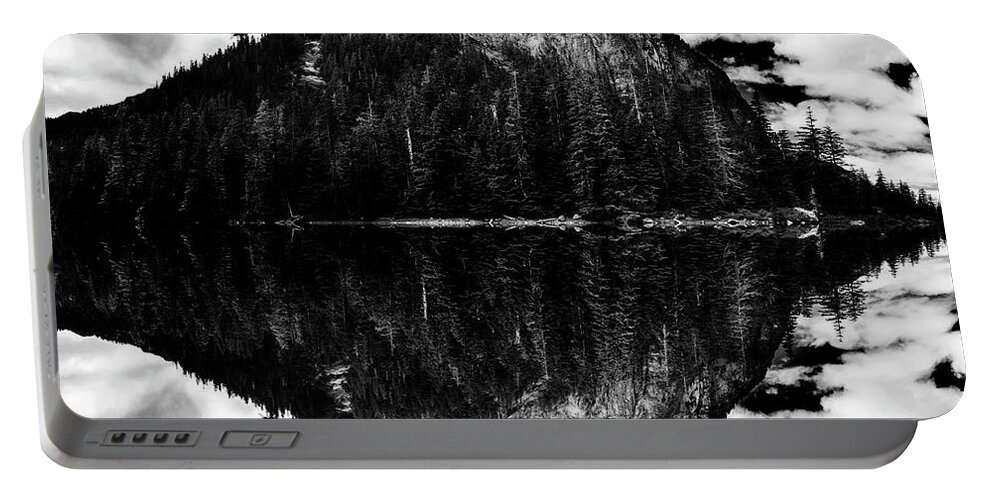 Epic Portable Battery Charger featuring the digital art Baring Mountain Reflection by Pelo Blanco Photo