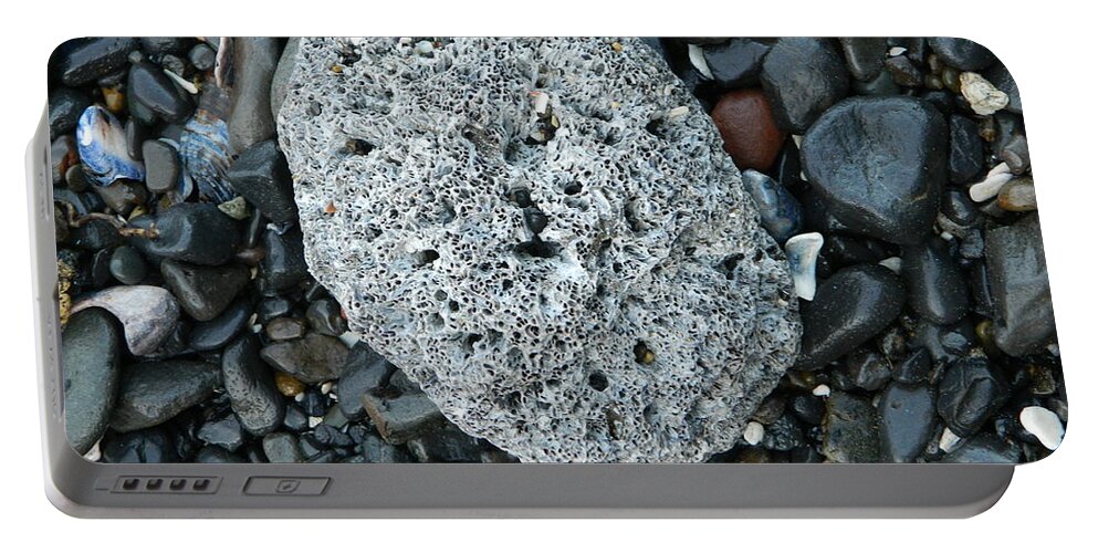 Barnacle Portable Battery Charger featuring the photograph Barnacle Rock by Gallery Of Hope 