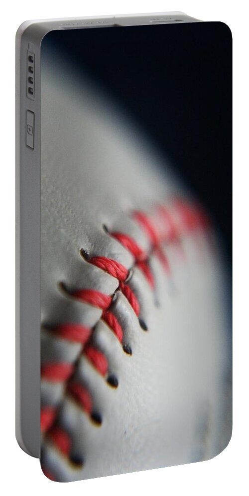 Photograph Portable Battery Charger featuring the photograph Baseball Fan by Rachelle Johnston