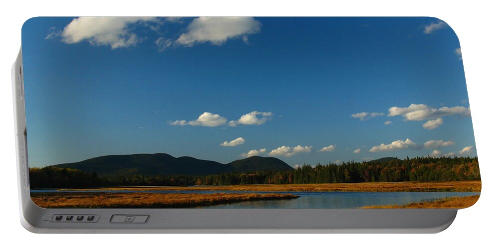 Landscape Portable Battery Charger featuring the photograph Bass Harbor Marsh by Juergen Roth