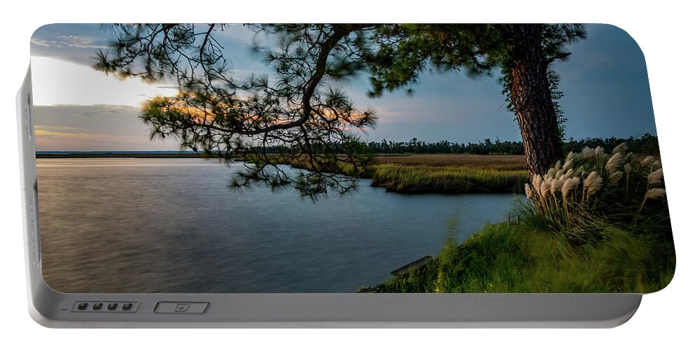Water Portable Battery Charger featuring the photograph Bayou Sunset by JASawyer Imaging