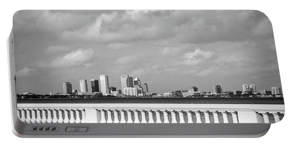 City Portable Battery Charger featuring the photograph Bayshore in Black and White by Aimee L Maher ALM GALLERY