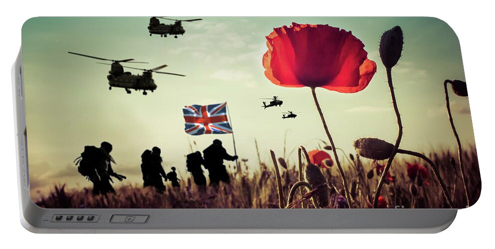 Soldiers Portable Battery Charger featuring the digital art Be The Best by Airpower Art