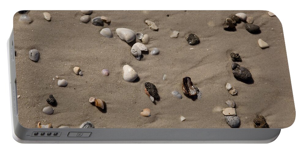 Texture Portable Battery Charger featuring the photograph Beach 1121 by Michael Fryd