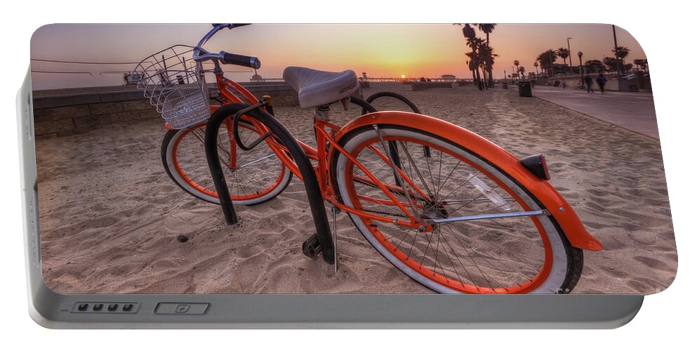Yhun Suarez Portable Battery Charger featuring the photograph Beach Bike by Yhun Suarez