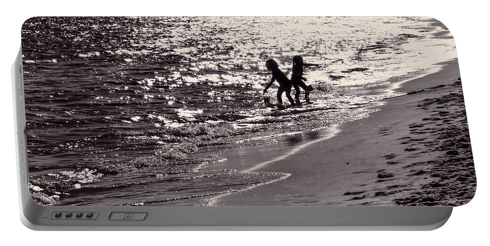 Beach Portable Battery Charger featuring the photograph Beach Day by Kathy Bassett