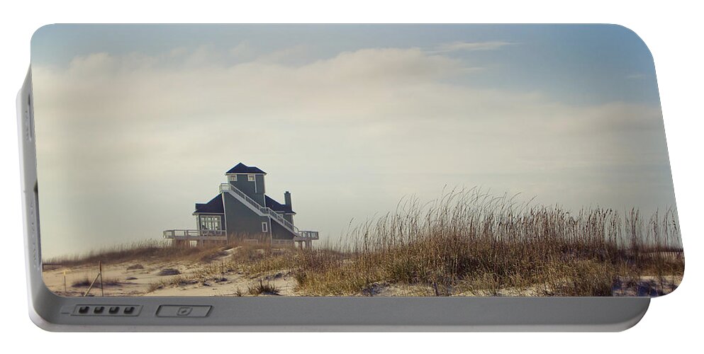 Beach Portable Battery Charger featuring the photograph Beach House by Joan McCool
