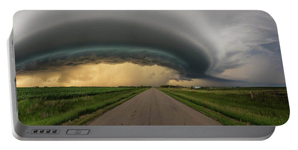 Thunderstorm Portable Battery Charger featuring the photograph Beast by Aaron J Groen