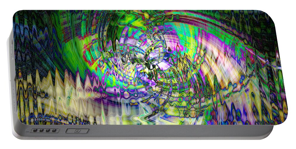 Abstract Portable Battery Charger featuring the photograph Beautiful Blurs by Cathy Donohoue