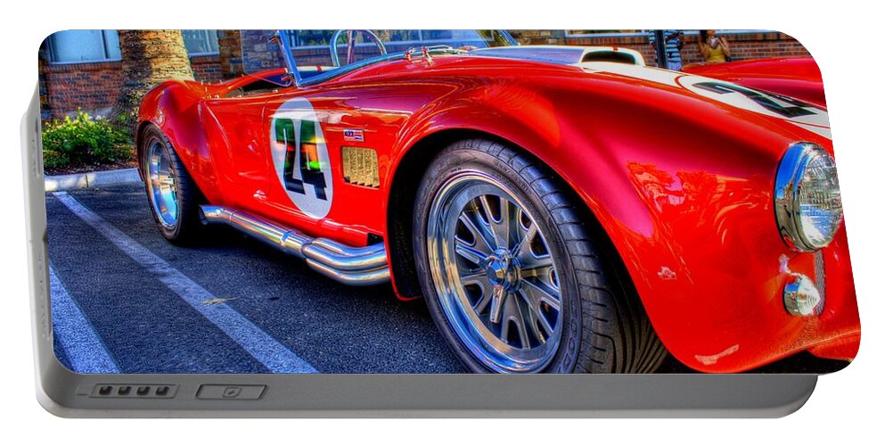 Hdr Portable Battery Charger featuring the photograph Beautiful Red Cobra by Randy Wehner