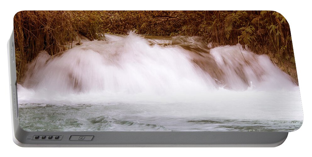 Waterfall Portable Battery Charger featuring the photograph Beautiful Waterfall by Metaphor Photo