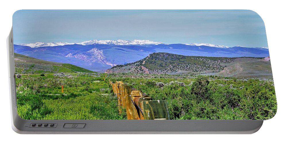 Rural Landscape Portable Battery Charger featuring the photograph Beautiful Wyoming by Merle Grenz