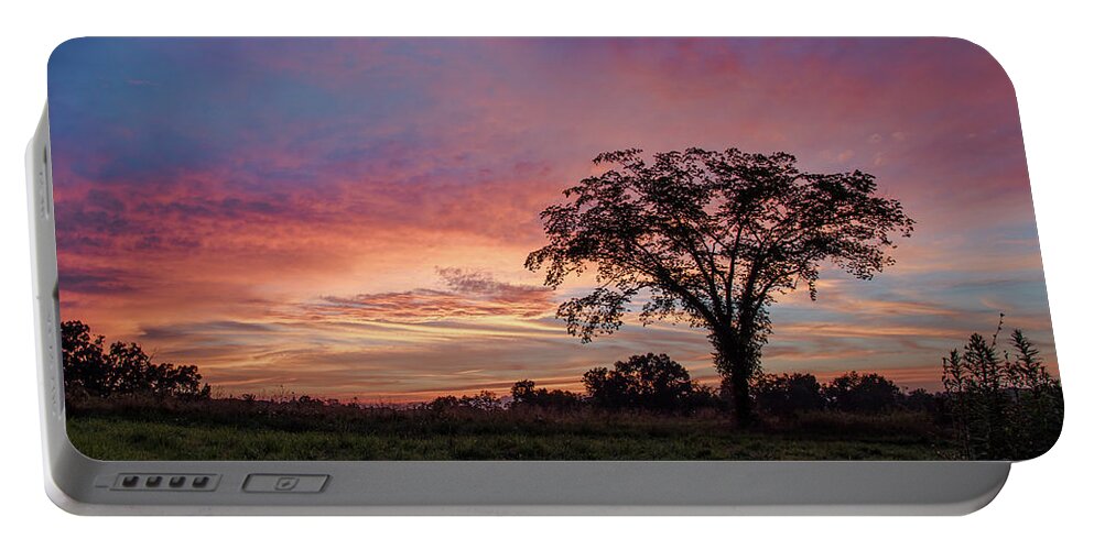 Sunset Portable Battery Charger featuring the photograph Beauty After The Storm by Holden The Moment
