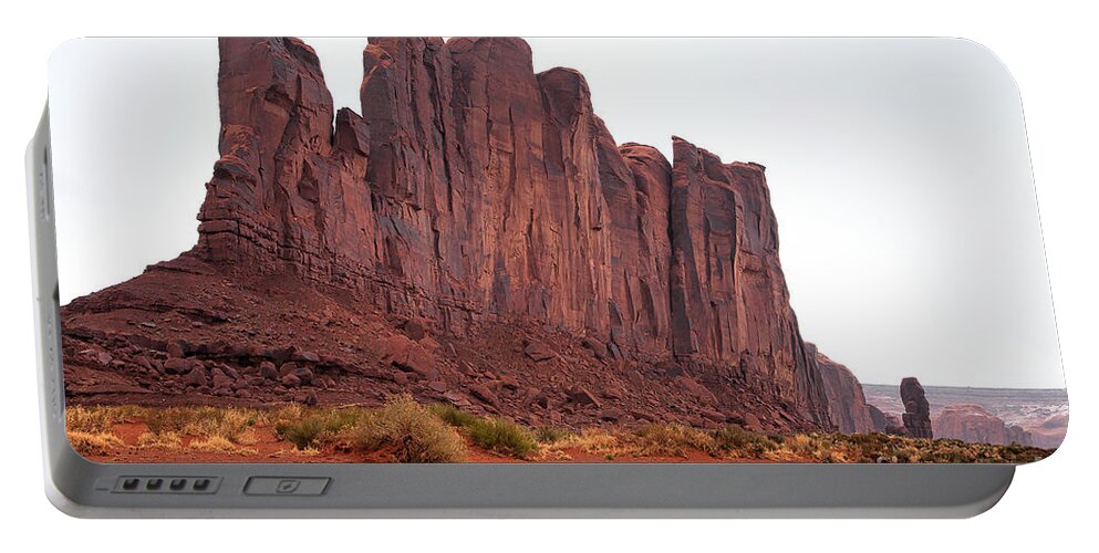 Monument Valley Print Portable Battery Charger featuring the photograph Red Trail by Jim Garrison