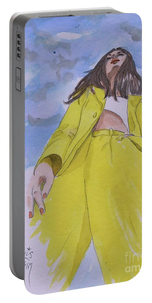 Fashion Portable Battery Charger featuring the painting Before the Storm by PJ Lewis