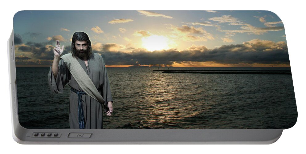 Jesus Portable Battery Charger featuring the photograph Behold The Firestorm by Acropolis De Versailles