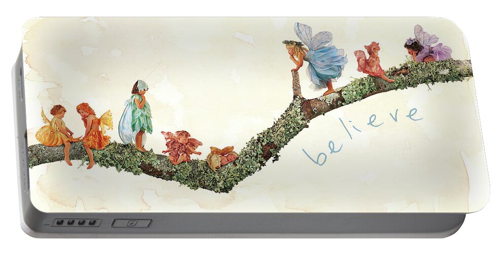 Fairies Portable Battery Charger featuring the photograph Believe by Anne Geddes
