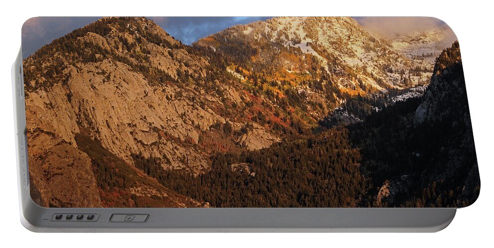 Utah Portable Battery Charger featuring the photograph Bell Canyon Autumn Sunset by Brett Pelletier