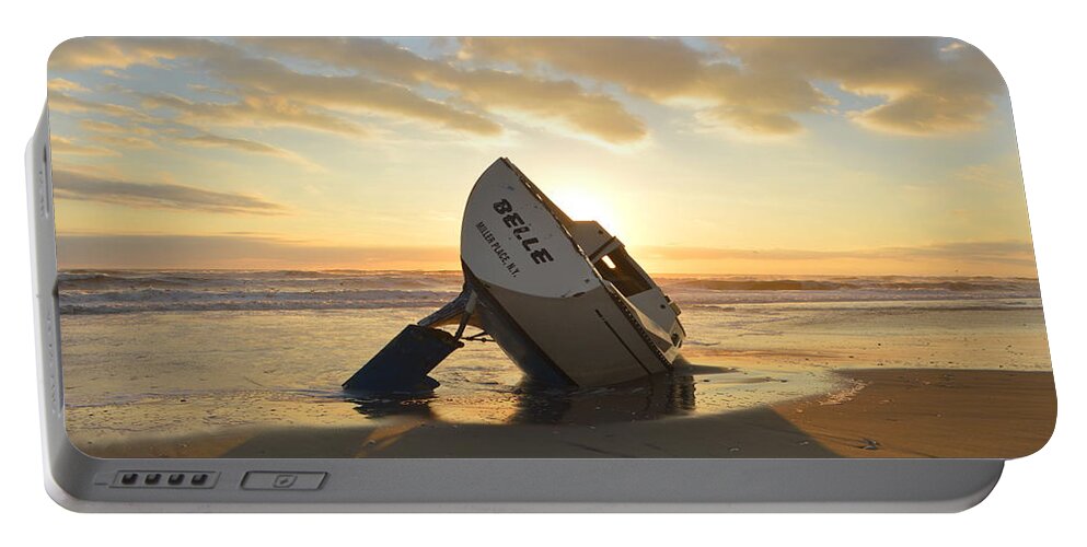 Obx Sunrise Portable Battery Charger featuring the photograph Belle at Sunrise by Barbara Ann Bell