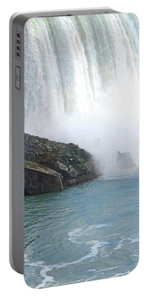 Niagara Falls Portable Battery Charger featuring the photograph Below The Falls by Ian MacDonald