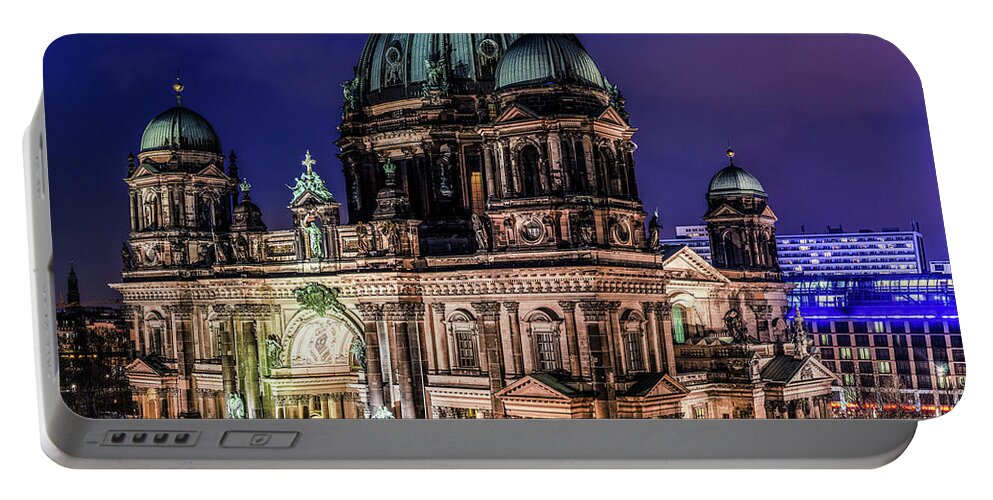 Berlin Cathedral Portable Battery Charger featuring the photograph Berlin Cathedral by Jackie Russo