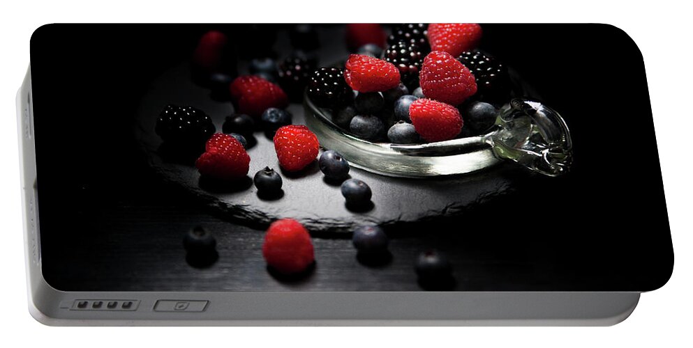 Berries Portable Battery Charger featuring the photograph Berries by Christine Sponchia