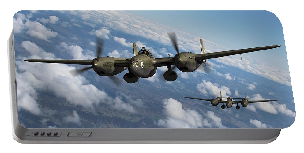 Usaaf Portable Battery Charger featuring the digital art Best Of The Breed by Mark Donoghue