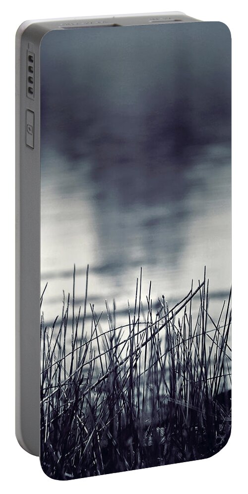 Abstract Portable Battery Charger featuring the photograph Between the Waters by Trish Mistric