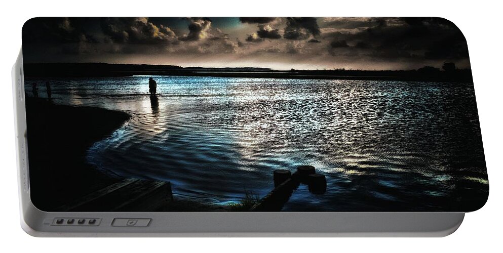 Sunsets Portable Battery Charger featuring the photograph Beyond The Blue Horizon by Robert McCubbin