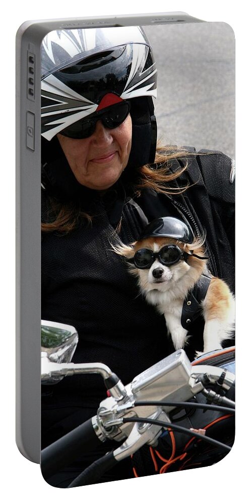 Motorcycle Portable Battery Charger featuring the photograph BFF by Mark Alesse