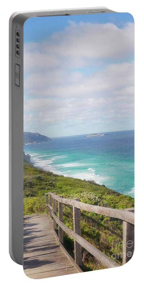 Australia Photography Portable Battery Charger featuring the photograph Bibbulmun track Albany wind farm by Ivy Ho