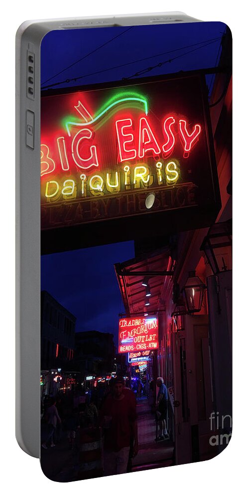 New Orleans Portable Battery Charger featuring the photograph Big Easy Sign by Steven Spak