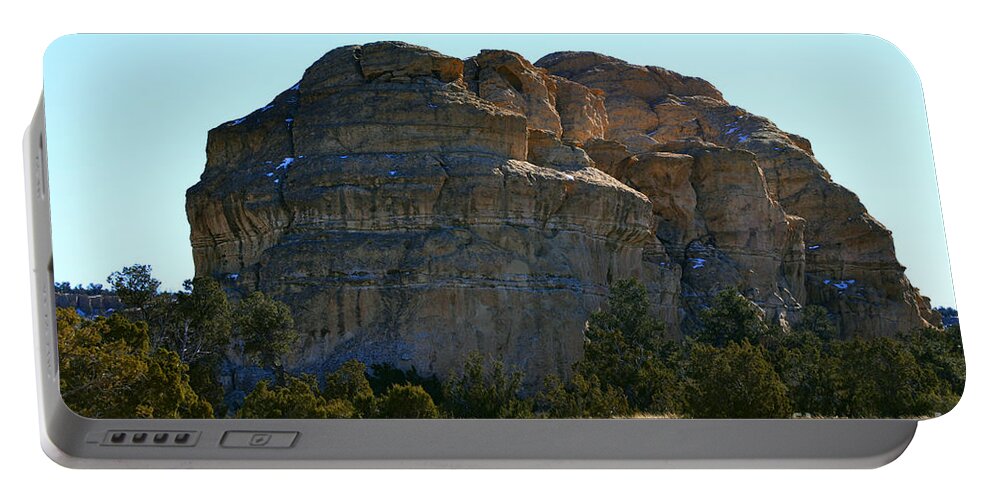 Southwest Landscape Portable Battery Charger featuring the photograph Big frickin rock by Robert WK Clark